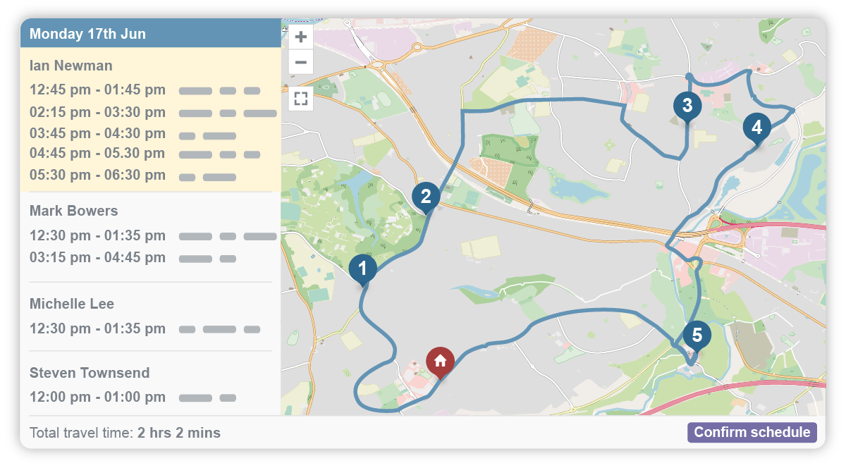 intelligent scheduling software mass scheduling