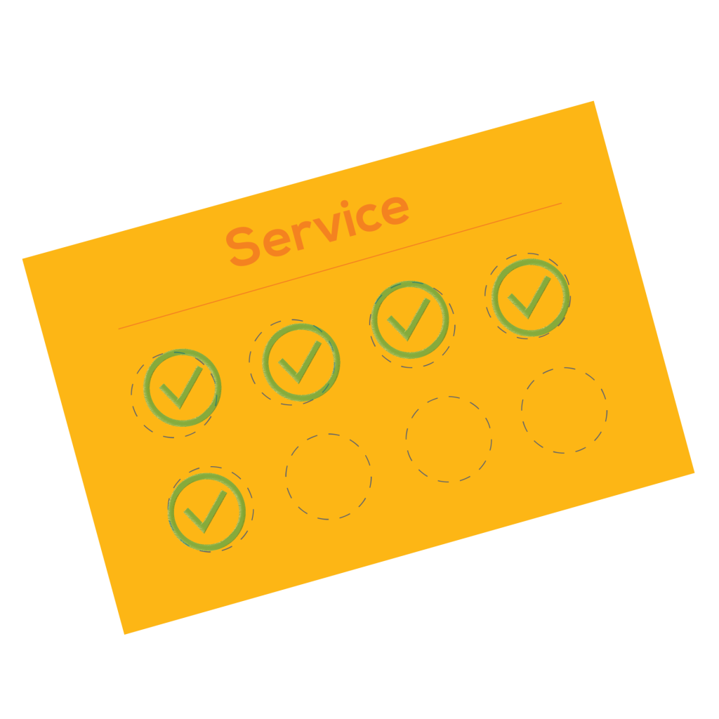 maintenance agreements service card