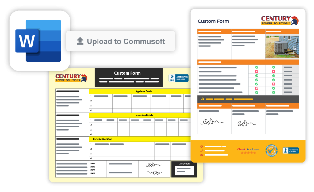 Design your custom form with Microsoft Word