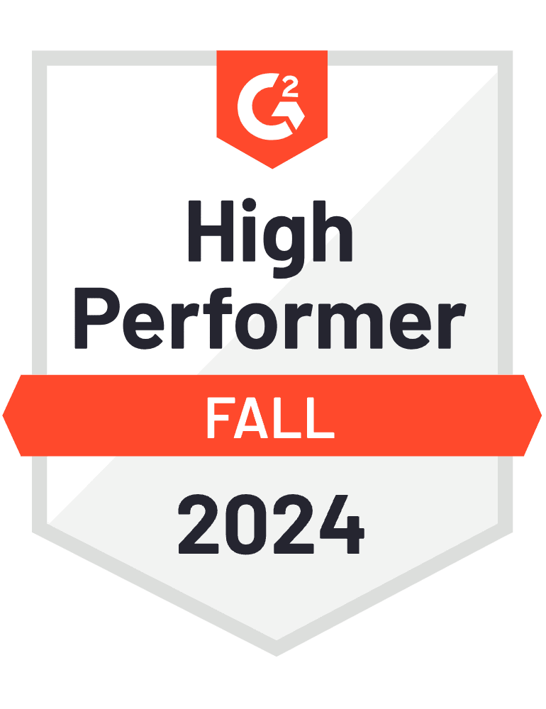 G2 High Performer Badge Fall 2024